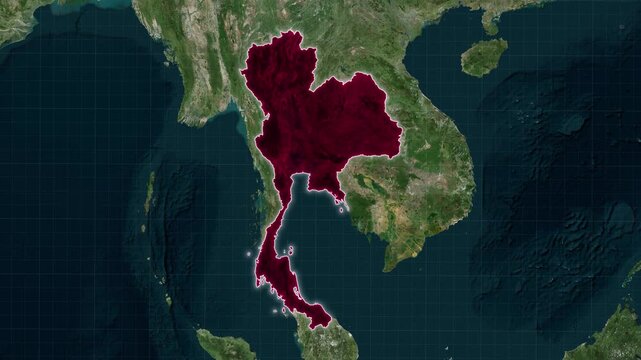 Thailand Map Animation