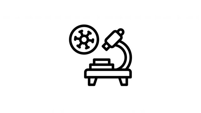 microscope animated icon