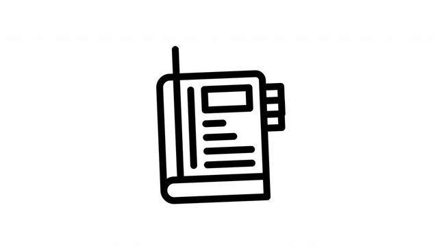 notebook animated icon