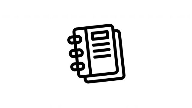 notebook animated icon