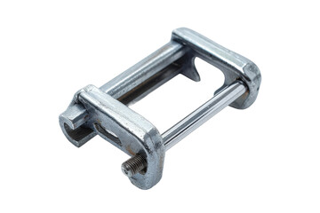 Metal hand grip strength training device isolated on white background