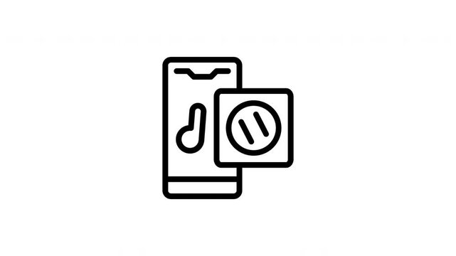 pause button animated icon