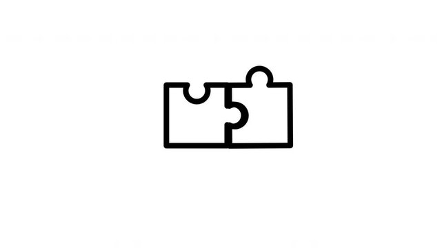puzzle animated icon