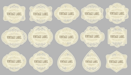 Vintage Label Design Elements Collection.