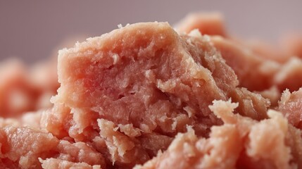 Close-Up View of Fresh Raw Minced Meat Ready for Cooking, Healthy Food Ingredient Rich in Protein, Perfect for Delicious Dishes and Meal Preparation