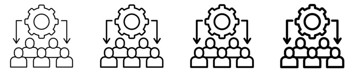 Bpo  Icon Set Different Style Collection
