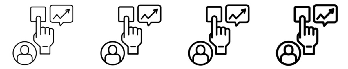 Obraz premium On-Demand Expertise Icon Set Different Style Collection 