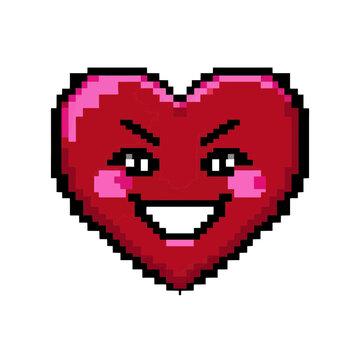 Heart-Shaped Devil Face Icon