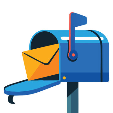 Vector illustration of mailbox isolated ideal for postal delivery concepts communication services residential exterior and message themed designs
