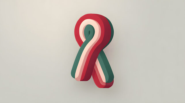 Hungary Revolution Day A symbolic representation of the Hungarian flag colors as a ribbon intertwined with red and white fluffy elements, suggesting national pride or awareness campaigns, against a pl