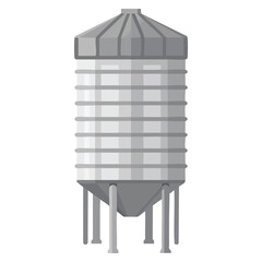 Vector illustration of silo clip art suitable for farming storage agriculture industry rural environment design backgrounds educational materials and professional agricultural visual content © Nass Studio