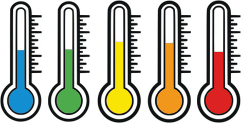 Obraz premium temperature thermometer icon 