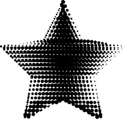 Star shape halftone dots