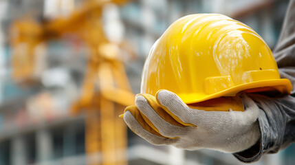 Construction worker in work clothes.