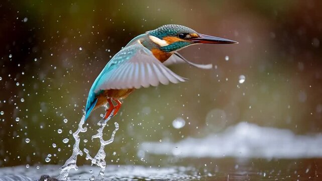 great blue heron in flight