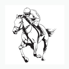 jockey on a racehorse