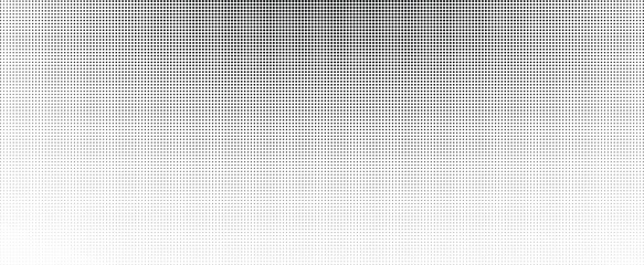 Fototapeta premium Abstract Random Circle Gradient Design with Halftone Dots Vector Texture, Editable Vintage Retro Comic Style Halftone Pattern Background