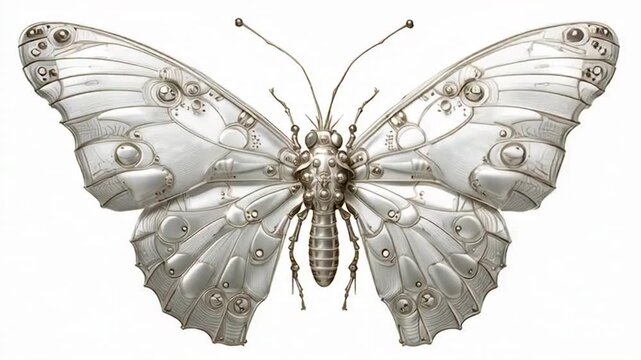 butterfly on white background