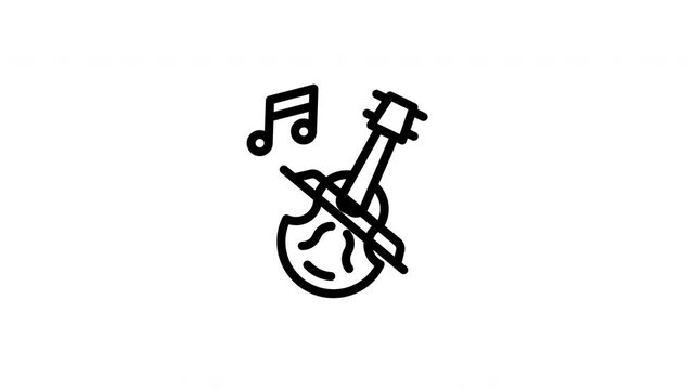 violin animated icon