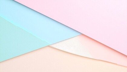 Obraz premium Abstract geometric shapes formed by overlapping pastel colored paper