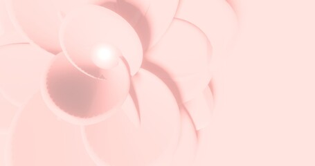 Abstract soft pink flower background 3d render