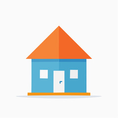 Flat Design Minimalist House Home Icon