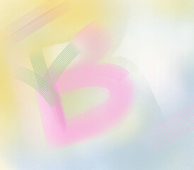 Modern background hand painted with spray brushes in pastel colors on a transparent background. Abstract modern template. Rough hand drawn pattern for design or banner