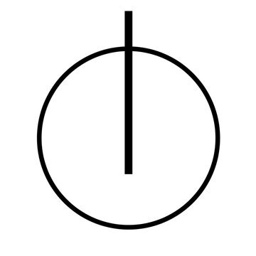 North direction icon for architecture sheets