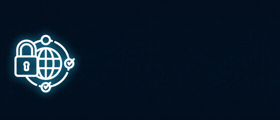  Internet Safety and Data Protection Illustration