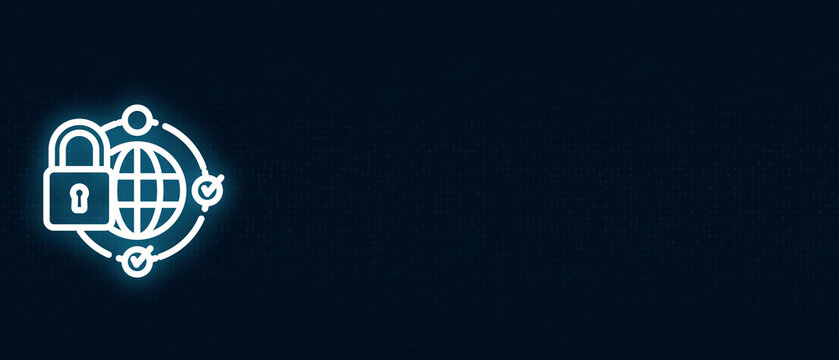  Internet Safety and Data Protection Illustration