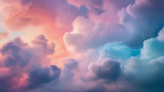 Flie&szlig;ende Farbwolken in Pastellt&ouml;nen mit sanfter, organischer Bewegung