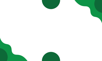 Abstract green shape frame on white background with soft organic curves, ideal for modern design, posters, social media layouts, and clean creative branding. © Faizal