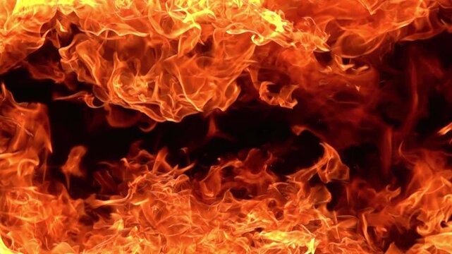 Stunning Fire Blaze in Super Slow Motion 1000fps