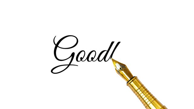 Cursive elegant farewell text on white background for cards invitations social media and design projects