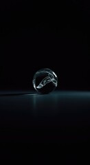 A dramatic, deep, abstract texture emphasizing pure void and negative space, representing nothingness, absence, and potential concepts ,simple ,copy space ,monochrome