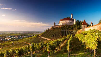 vineyard views of riegersburg castle austria
