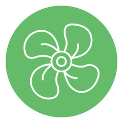 Ship Propeller Vector Icon © SAMDesigning