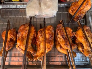 Naklejka premium grilled chicken wings