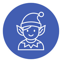 Obraz premium Elf Vector Icon
