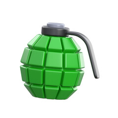 Fototapeta premium A futuristic 3d illustration of fragmentation hand grenade weapon