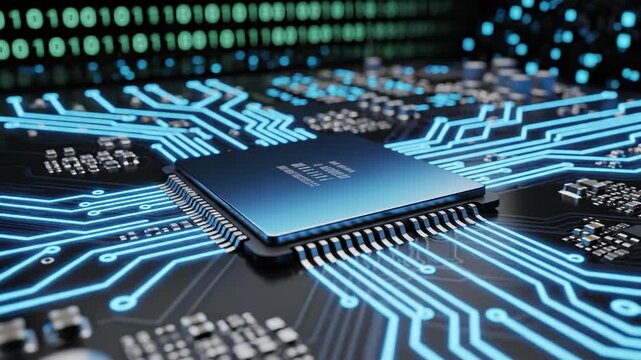 Microchip on Circuit Board