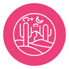 Obraz premium Night Sky Vector Icon