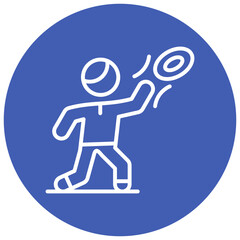 Fototapeta premium Frisbee Vector Icon