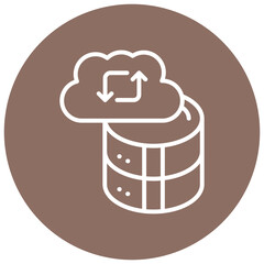 Network Data Backup Vector Icon