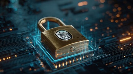 Digital security lock with fingerprint