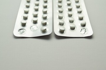 Two blister packs of tablets