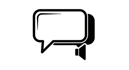 Fototapeta premium chat icon on a white background