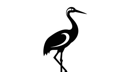 Naklejka premium heron silhouette isolated