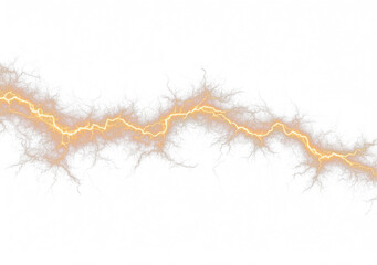 Fototapeta premium Blue and gold lightning forks illuminate turbulent clouds. Sparks dance across the stormy sky. Energy crackles with violent intensity.