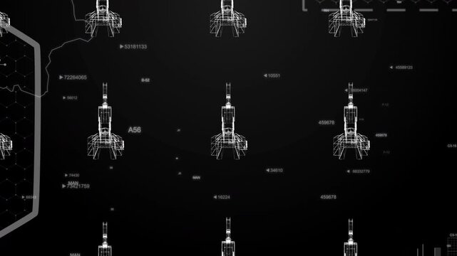 Benin country MAP Oil war data analytics Background With Abstract Elements | Showcasing Oil Pump jacks technology Video with globe, Growth, Graphs, Statistic Data of a country